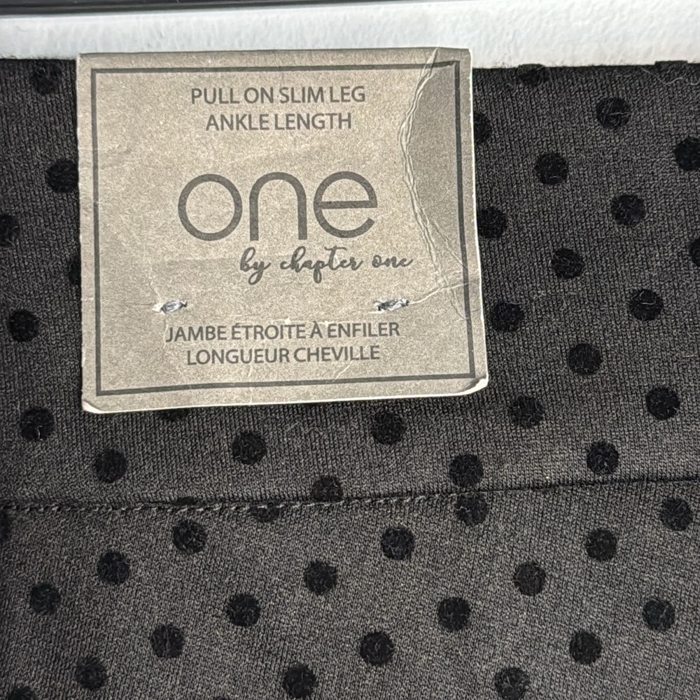 One Pants, Black Polka Dot Pull On in Size 1X NWT - Picture 10 of 12